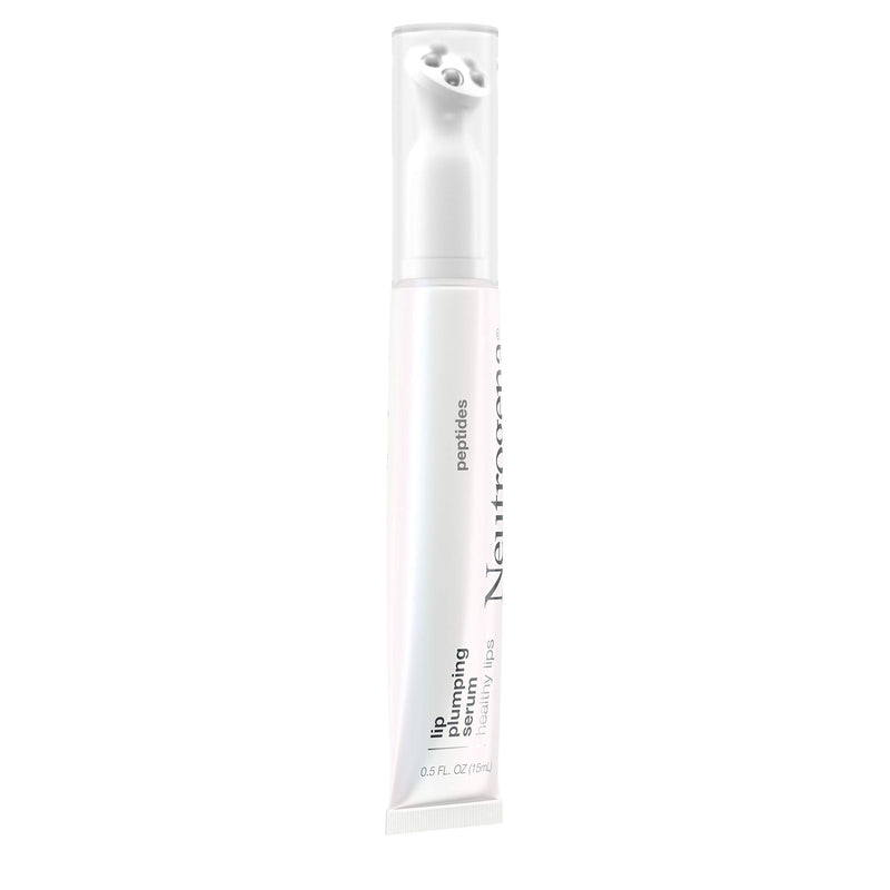 Neutrogena Healthy Lips Plumping Serum, Lip Enhancer with Peptides Nourishes and Promotes the Appearance of Naturally Fuller and Plumper-Looking Lips, 0.5 fl. oz