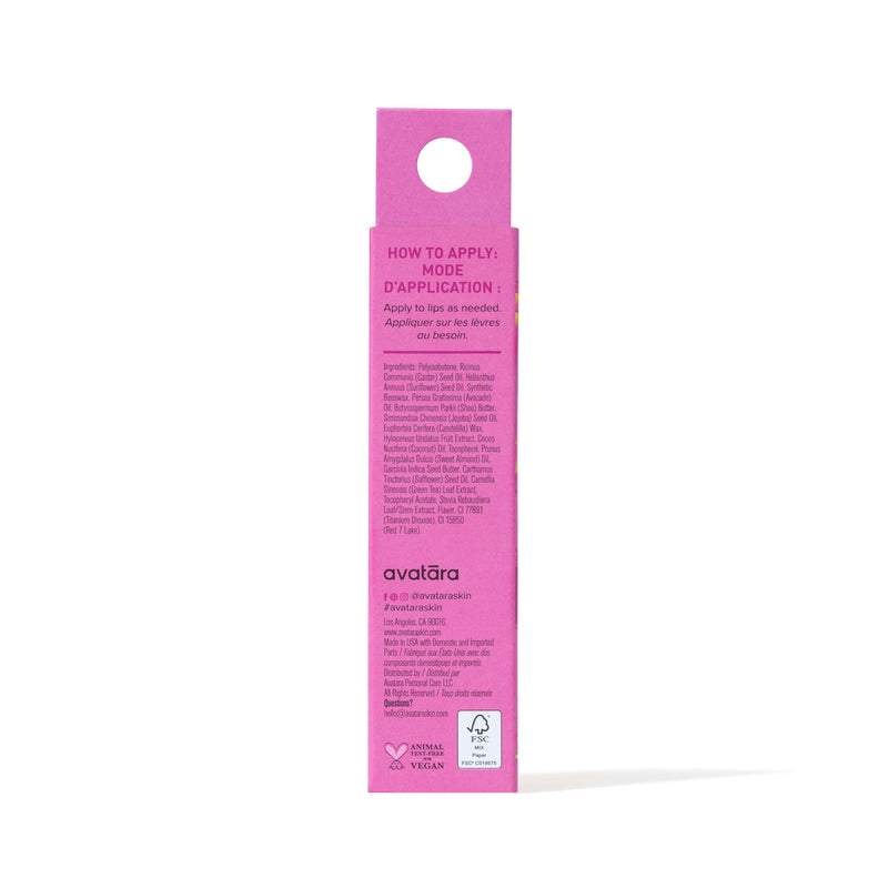 Avatara Dragon Fruit Dream Tinted Lip Jelly - Hydrating Tinted Lip Balm with Vitamin-Rich Fruit Extracts - Cool Berry Lip Treatment for Tweens and Teens, Non-Sticky and Vegan Dragonfruit Dream