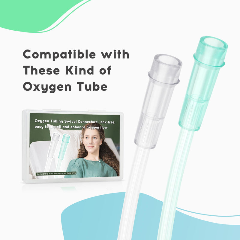 [Australia] - Oxygen Tubing Swivel Connectors ‚Äì 10-Pack Leak-Proof 360-Degree Rotatable Oxygen Tube Connectors, Oxygen Connector Avoid Tangles 10 pack 
