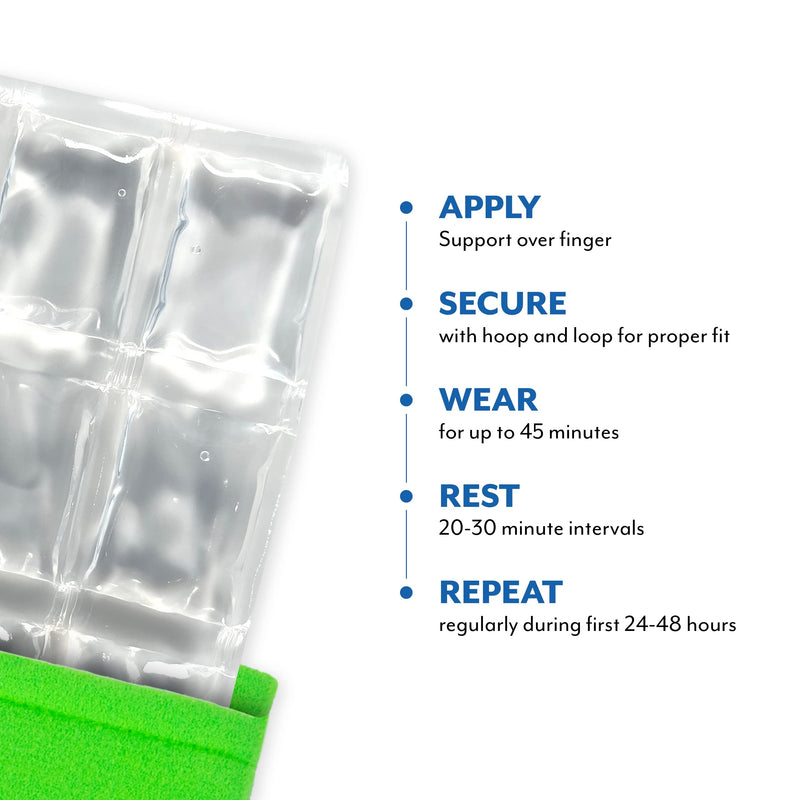 Brownmed - Polar Ice Shin Wrap - Reusable Shin Ice Pack Wrap for Injuries & Sports - Flexible Compression Wrap - Leg Ice Pack to Support Shin Splints - Small