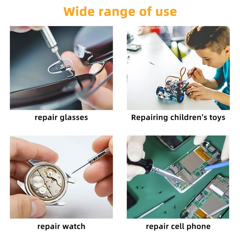 [Australia] - 120 PCS Eyeglass Repair Kit，Eye Glass Repairing Tool with Tiny Screws, Nuts, Universal Screwdrivers, Precision Tool for Repairing Eye Glass, Sunglass, Jewelry, Watch 