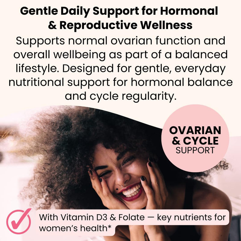 Inositol Capsules for Women – Myo & D-Chiro Inositol Complex for PCOS & Hormone Balance | 2 Pack of 60 Capsules - 2 Month Supply with Folic Acid & Vitamin D3