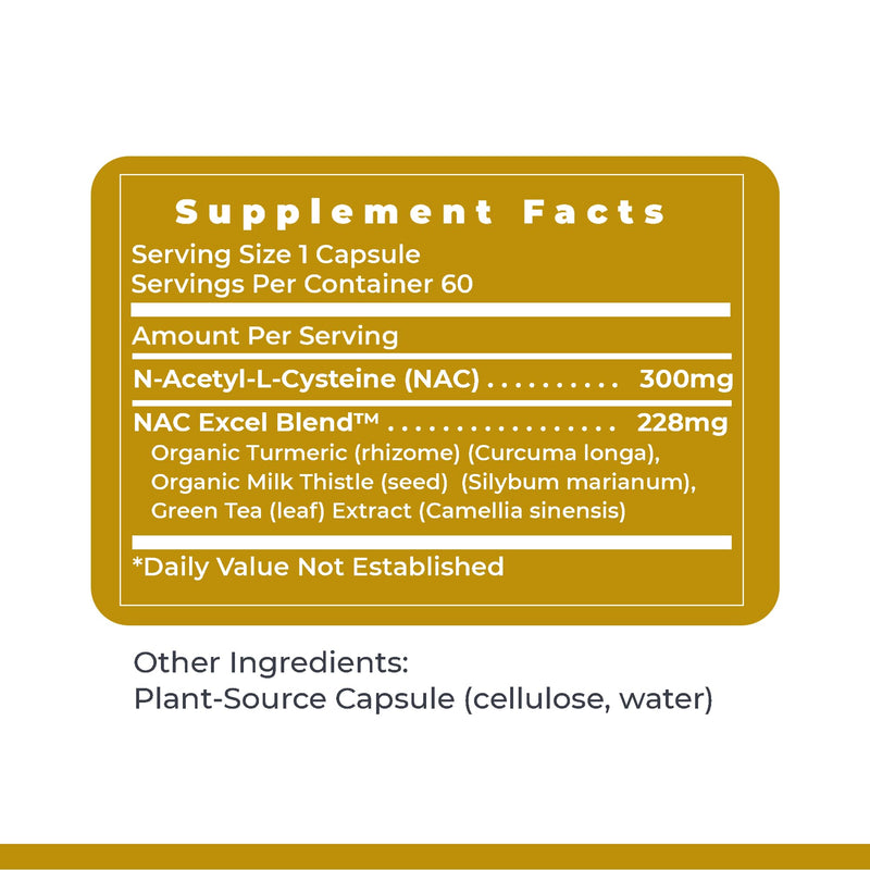 [Australia] - Premier Research Labs Premier NAC - NAC Supplement N-Acetyl Cysteine, N-Acetyl-L-Cysteine, Liver & Immune Support, 300mg NAC Per Capsule - 60 Vegetarian Capsules 