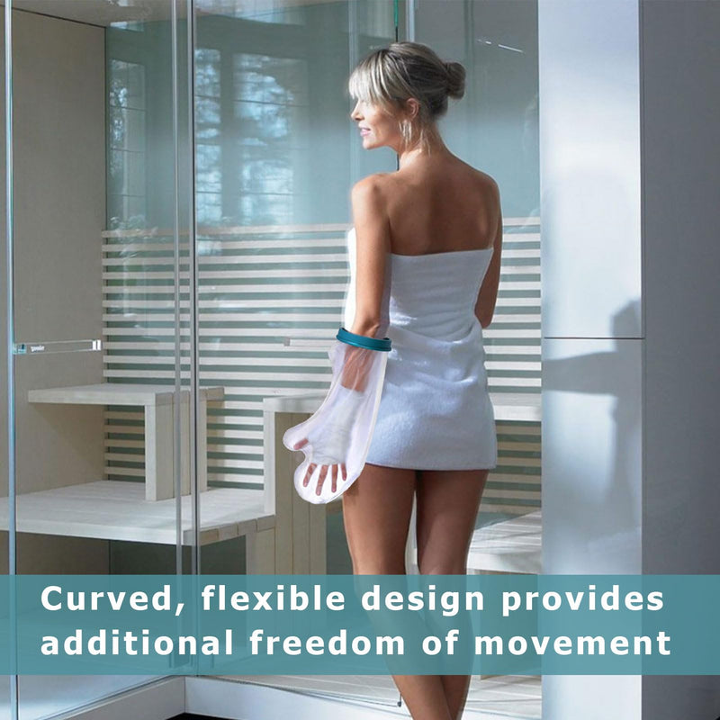 [Australia] - vcsjw Plaster protection waterproof arm, plaster protection waterproof arm child, shower protection hand, plaster arm shower protective cover, shower protection arm silica gel, reusable arm plaster shower cover, arm protection when bathing 