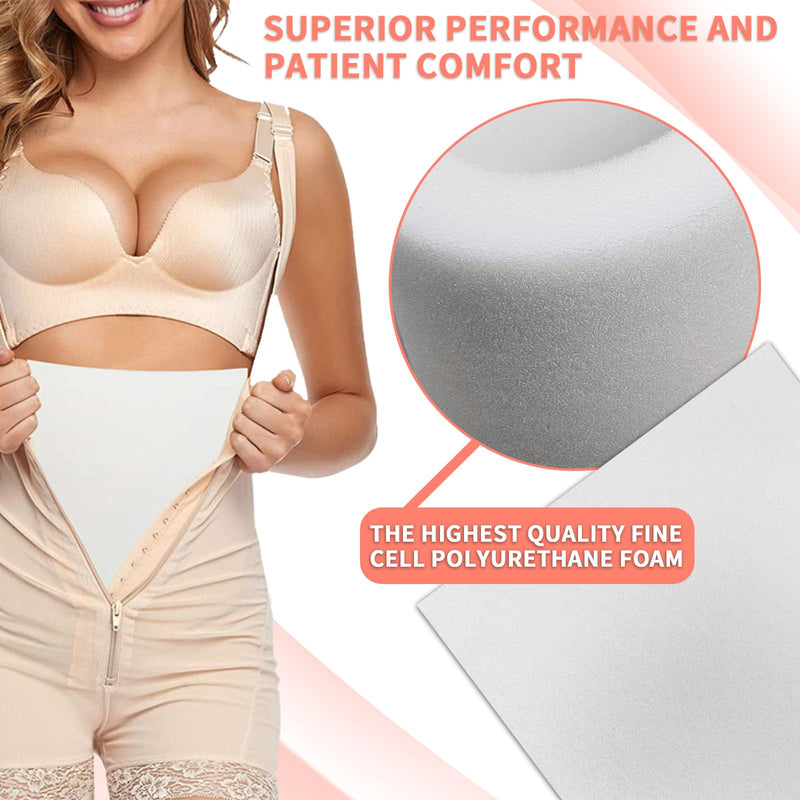 [Australia] - 4 Pack Lipo Foam Pads Post Surgery Tummy Tuck for Lipo Recovery,Liposuction Surgery Foam Sheet for Recovery 8" X 11" 4 