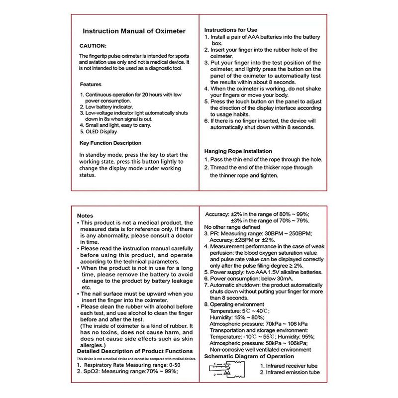 Pulse Oximeter Fingertip, Pulse Oximeter with Rechargeable, Oxygen Meter Finger Pulse Oximeter, Fingertip Blood Oxygen Saturation Monitor Rechargeable, Accurate Fast SpO2 Reading for Sports (White)