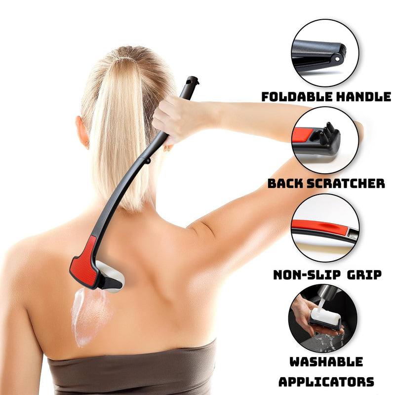 [Australia] - Easy Long Reach Back Lotion and Sunscreen Applicator - Perfect Lotion Applicator for The Back - Easy to Use Back Lotion Applicator 