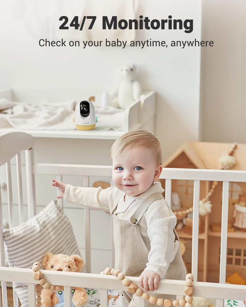 [Australia] - MUBVIEW 5G Wifi Indoor Security Camera No Subscription, Pet Camera with Phone App, Baby Monitor Wifi Smartphone, 2K Night Vision Pan-Tilt Dog Camera, Auto Tracking, 2-Way Audio, SD or Cloud Storage Yellow 5G&2.4GHz 1 PC 
