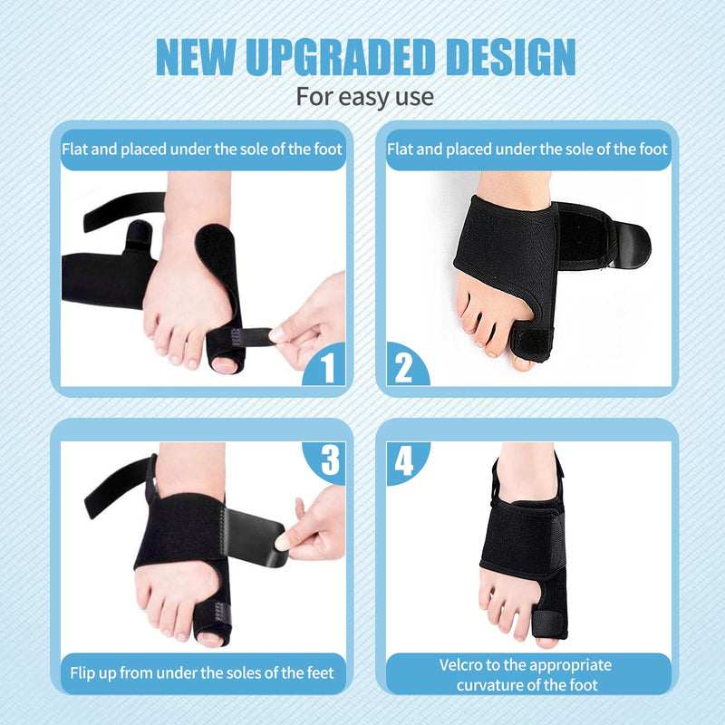 Recovist Bunion Brace for Women & Men - Recovist Bunion Corrector & Big Toe Straightener. alleviation Pain & Corrects Toe Alignment. For Left & Right Foot (1 Pair)