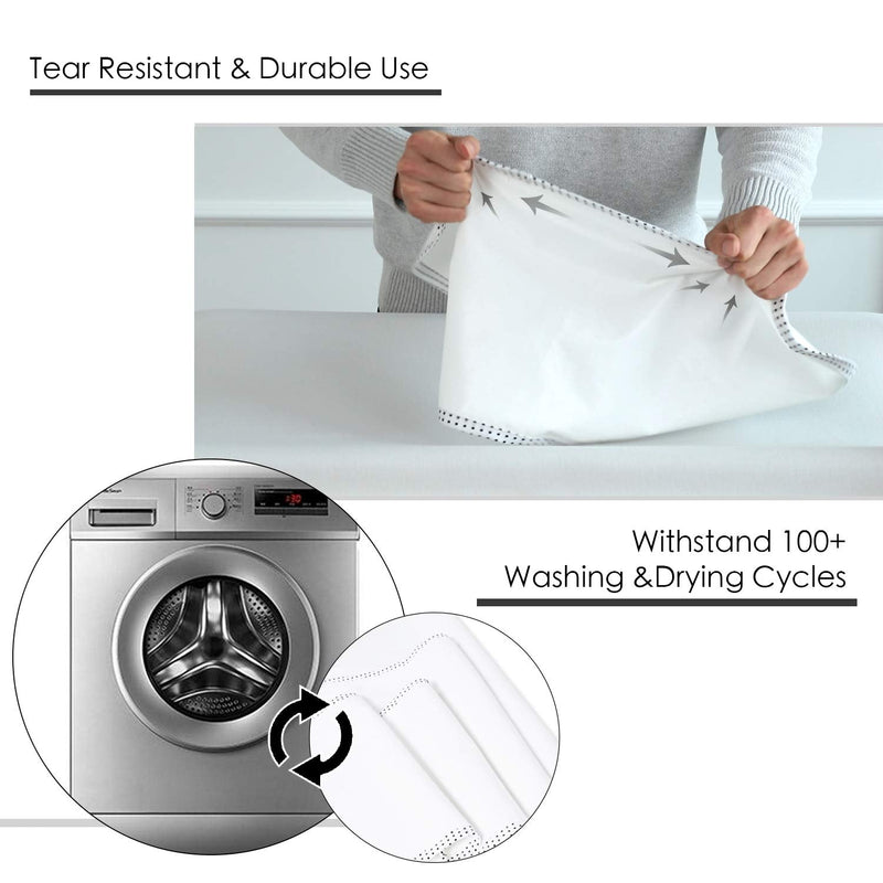 [Australia] - TILLYOU Changing Pad Liners 6PK - Waterproof Flannel Cotton, 27" x 13" - Perfect for Baby Diaper Changing Needs, White 27x13 Inch (Pack of 6) 