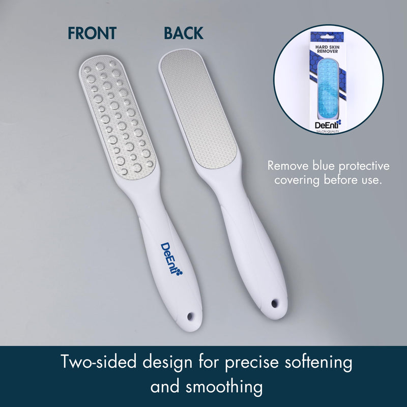 [Australia] - DeEnti Metal Foot File, Professional Grade Stainless Steel, Salon Quality Callus Remover, Lightweight Foot Scrubber, Home Manicure and Pedicure Tools 