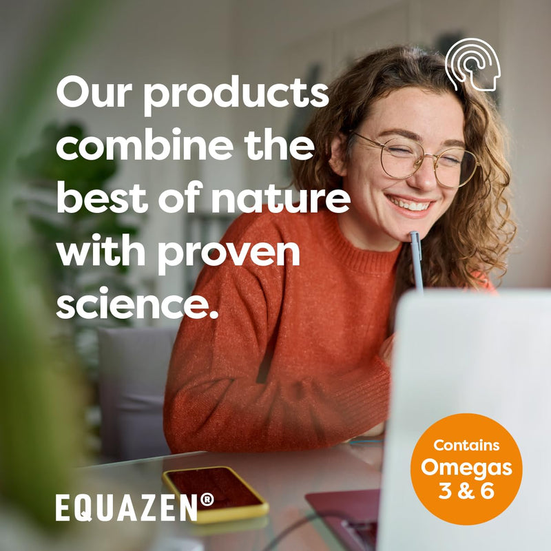 Equazen® Omega 3 & 6 Chews for Kids, Brain & Cognitive Support, DHA, EPA & GLA, Clinically Researched 9:3:1 Formula, Strawberry Flavour, Halal Certified, Age 3+, 60 Pack