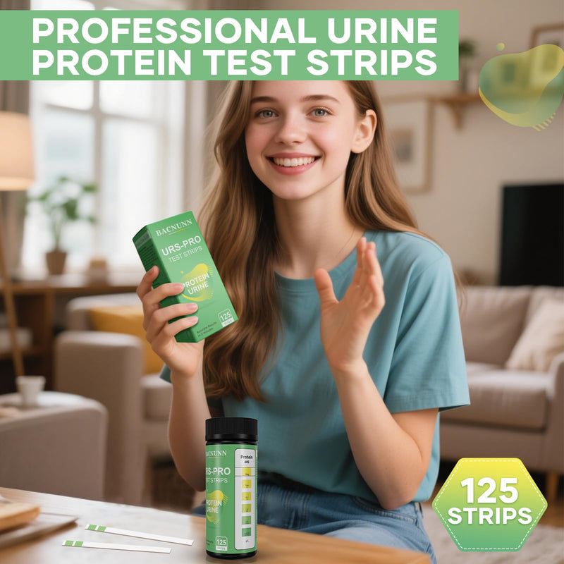 [Australia] - Urine Protein Test Strips: 125 CT Protein Urine Test Strips at Home Accurate Results in 60 Seconds - Protein Urine Testing Strips Kit for Kidney (125) 1 Count (Pack of 125) 
