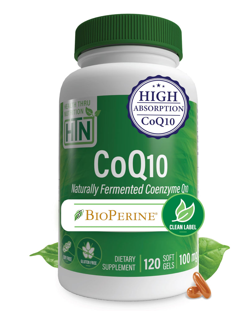 Health Thru Nutrition PQQ + CoQ10 Bundle: 20mg Pyrroloquinoline Quinone & 100mg CoQ10 with BioPerine (120 Servings Each)