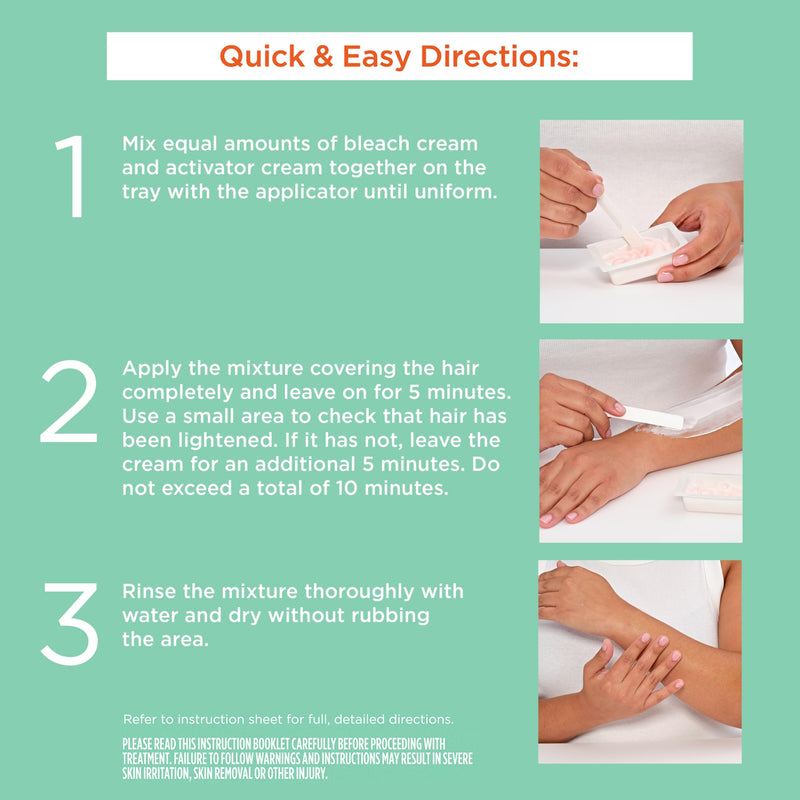 [Australia] - Sally Hansen Bleach Cream for Facial Hair & Body Hair, Vegan Formula, Enriched with Glycerin, All Skin Types, Pack of 2 (Package May Vary) Extra Strength Cr√®me 