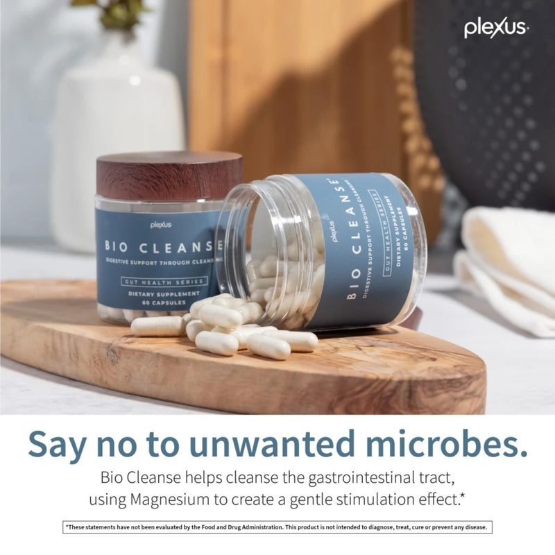 Plexus® Bio Cleanse® 60 ct. | Daily gut health supplement with magnesium for digestive cleansing, regularity, and vitamin C antioxidant support