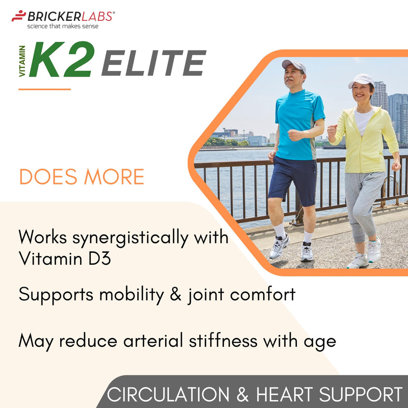 [Australia] - K2 Elite Vitamin K2 MK-7 Supplement 160mcg, Supports Bone & Heart Health, Calcium Absorption & Circulation ‚Äì Non-GMO ‚Äì 60 Capsules 