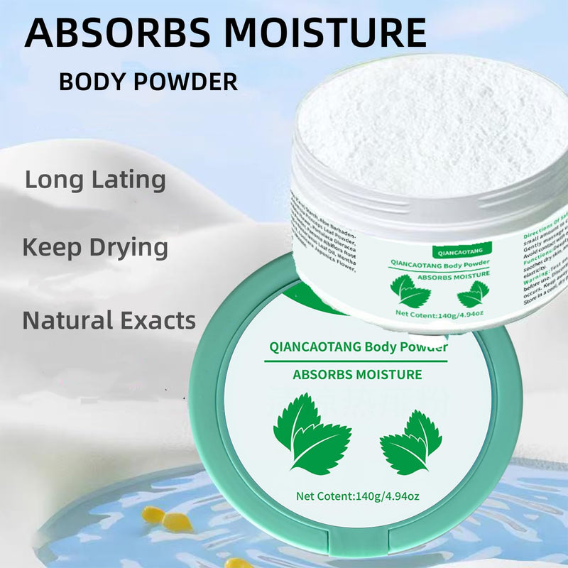 Pure & Natural Corn Starch Body Powder with Aloe & Lavender | Talc-Free, Soothing & Absorbing Body Powder for Adults | 24H Moisture Protection (4.94oz)