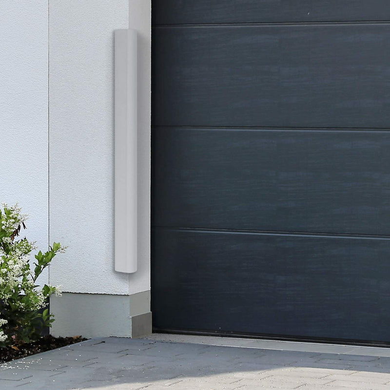 [Australia] - (2-Pack High-Density Corner Guard Edge Protector & Bumper for Parking Garages, Workshops, Baby Proofing Walls and Furniture - Neutral White, 24 Inches. 24" - White 