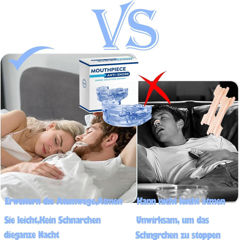 [Australia] - Snoring splint, anti-snoring splint, snoring stopper, snoring-free pro, snoring splint for men and women, anti-snoring mouthpiece (blue, 1 generation) blue 