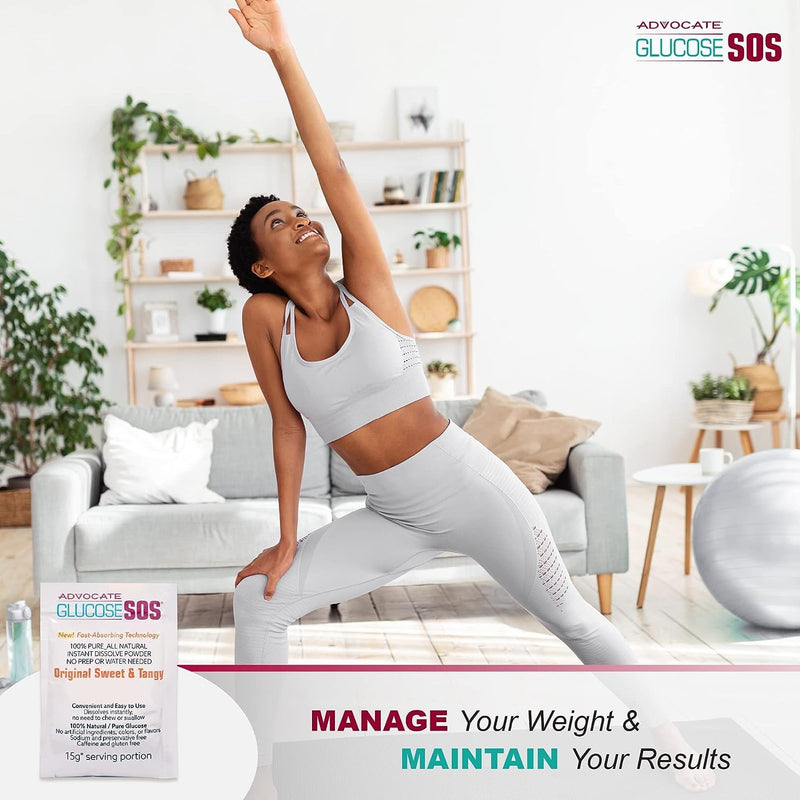 [Australia] - Glucose SOS Glucose Powder - Natural Dextrose Powder Packets - Fast-Absorption - Instantly Dissolves - No Water Needed - 4 Flavor Variety - 24 Packets 24 Servings (Pack of 24) 