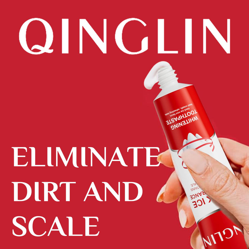 [Australia] - Qinglin Black Ice Mint Whitening Toothpaste, Reduces Tooth Stains, Deep Cleaning Formula 