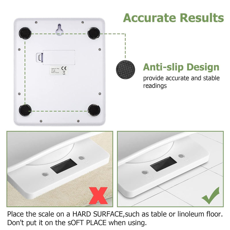 [Australia] - Digital Small Animals Scales for Weighing with Tape Measure, Puppy Whelping Scale Weigh Your Kitten, Rabbit with High Precision, Multifunction Electronic Baby Scales for Small Dogs Pet Scale&Tape 