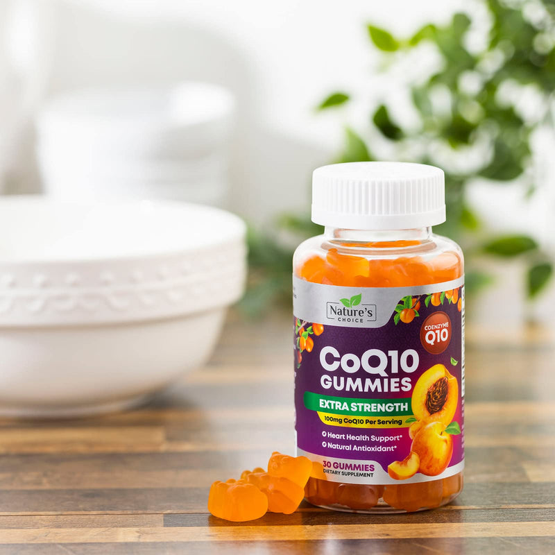 [Australia] - CoQ10 100mg Gummies - 3X Better Absorption, Antioxidant for Heart Health Support & Energy Production, Ultra Coenzyme Q10 Vitamins, Coq 10 Supplements, Dietary Supplement, Non-GMO - 30 CoQ10 Gummies 30 Count (Pack of 1) 