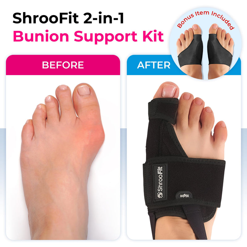 [Australia] - Effective Corrector for Women and Men | Relief Kit, Straighten Toes, and Correct Alignment | Cushion Sleeves | Feet Support - Small/Medium 2 Pair (S/M) 