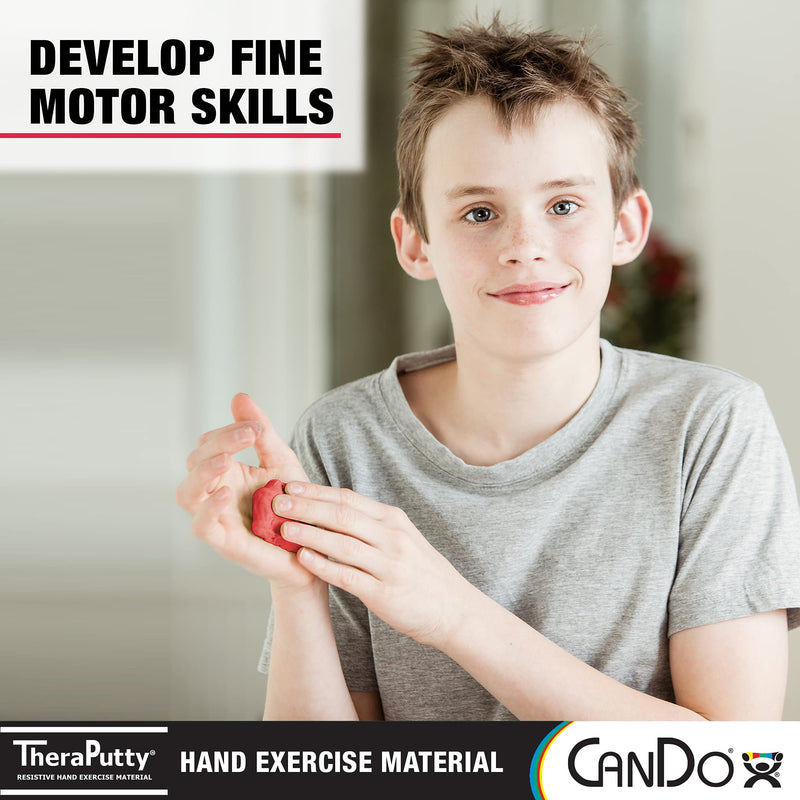 [Australia] - CanDo TheraPutty 4 Piece Set - X-Soft, Soft, Medium, and Firm, 2oz Each, Standard Hand Exercise Putty for Rehabilitation, Exercises, Hand Therapy and Strengthening, Stress Relief 