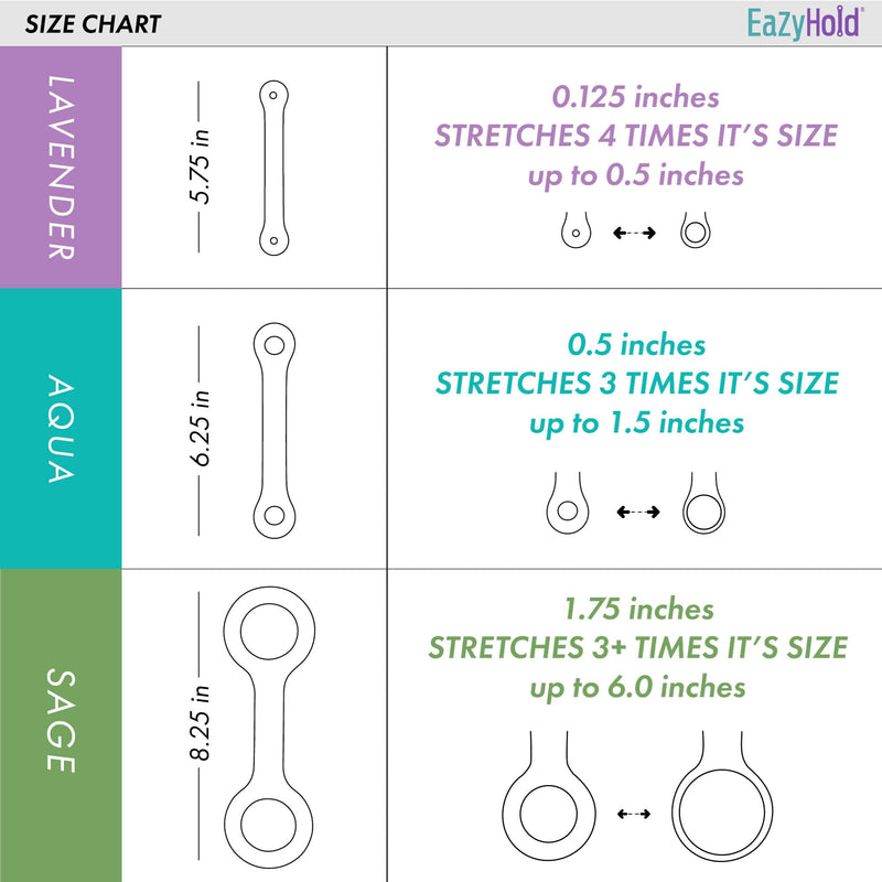 [Australia] - EaZyHold Kitchen 3-Pack - Grip Aid for Cooking, Eating and Drinking - Daily Living Silicone Adaptive Utensils Holder 