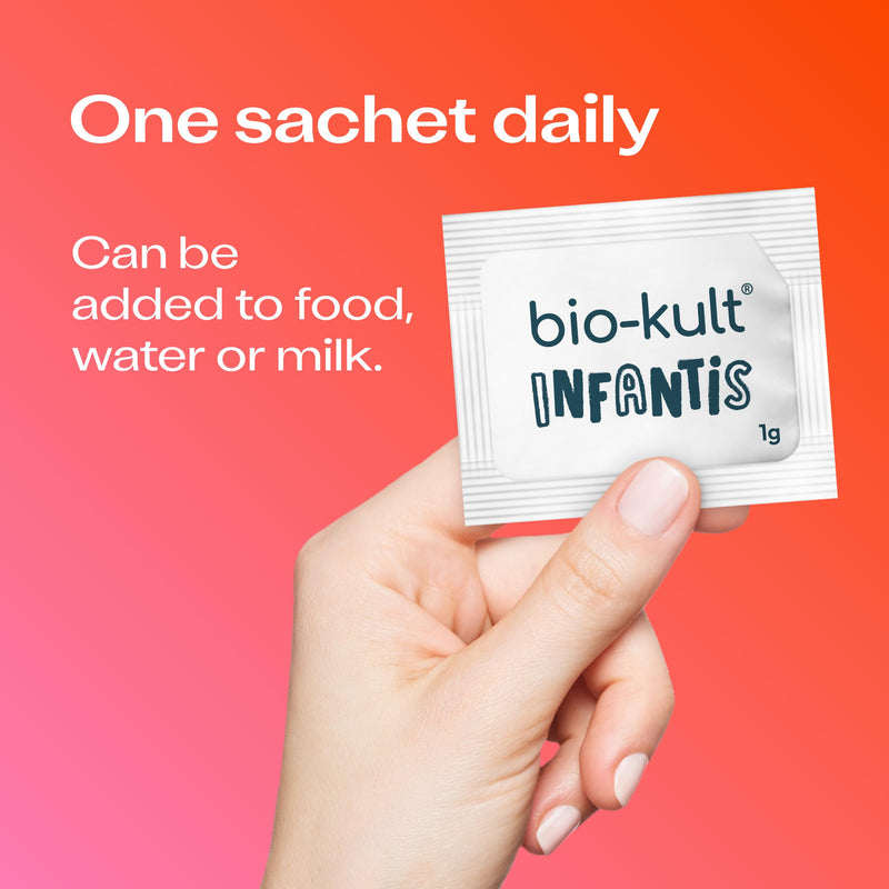 Bio-Kult Infantis Gut Health Probiotics for Kids and Babies| 7 Strains + FOS, VIT C | Immune Support | 30 Sachets