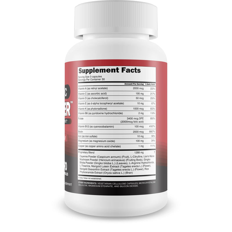 Pro Nitric Recover - Improved Formula - Our Best Blood Flow Supplement - Nitric Oxide Circulation and Vein Support - Healthy Blood Flow Circulation Supplements for Men Blood Vitamin Blood Flow Booster