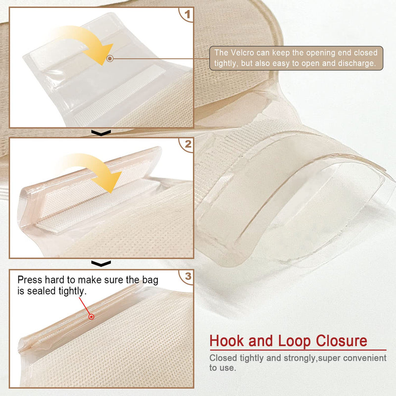 [Australia] - Carbou 21 PCS Ostomy Supplies Colostomy Bags Two Piece Drainable Pouches with Closure 12", Ileostomy Stoma Care,Cut-to-Fit(15pcs Bags+6pcs Barrier) Two Piece Closure 