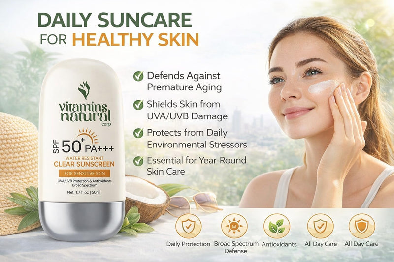 SPF 50 Face Sunscreen Cream 2-Pack 1.7 oz each | Broad-Spectrum UVA and UVB Protection; Lightweight, Non-Greasy, Oil Free, Fragrance Free and Water Resistant 1.7 Fl Oz (Pack of 2)