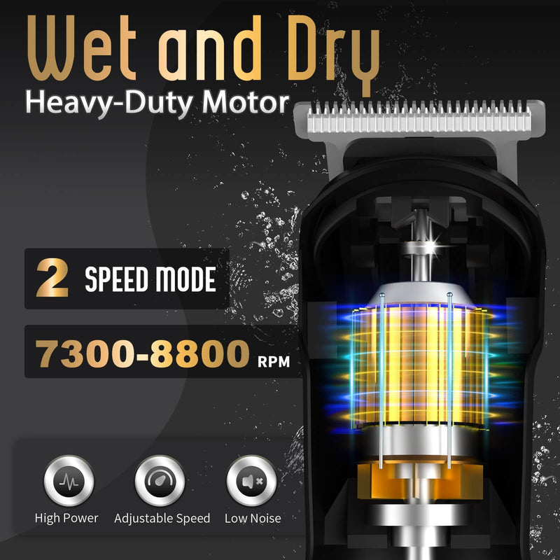 [Australia] - Ufree Beard Trimmer for Men, Waterproof Electric Razor for Nose, Body, Face & Mustache, Cordless Hair Clippers Shavers Grooming Kit, Gifts for Men Husband Father Silver 
