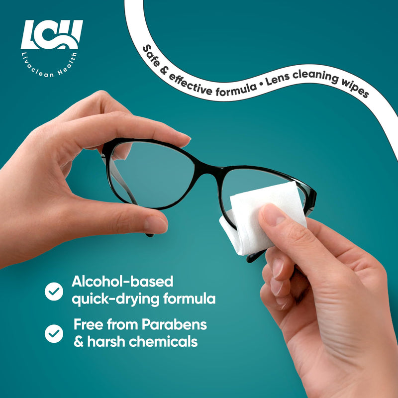 [Australia] - 250 CT Lens Wipes for Eyeglasses - Pre-Moistened, Individually Wrapped Eye Glasses Cleaner Wipes - Streak-Free & Scratch-Free Glasses Wipes for Sunglasses, Camera Lenses & Phone Screen Wipes 