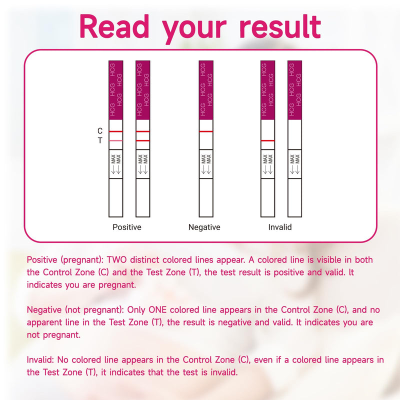Early Detection Pregnancy Test Strips, Amazewell hCG Test Strips Easy at Home Pregnancy Tests Bulk, Over 99% Accuracy, 50 Pack Pregnancy Test Kits for Women with 1 Reusable Urine Cup
