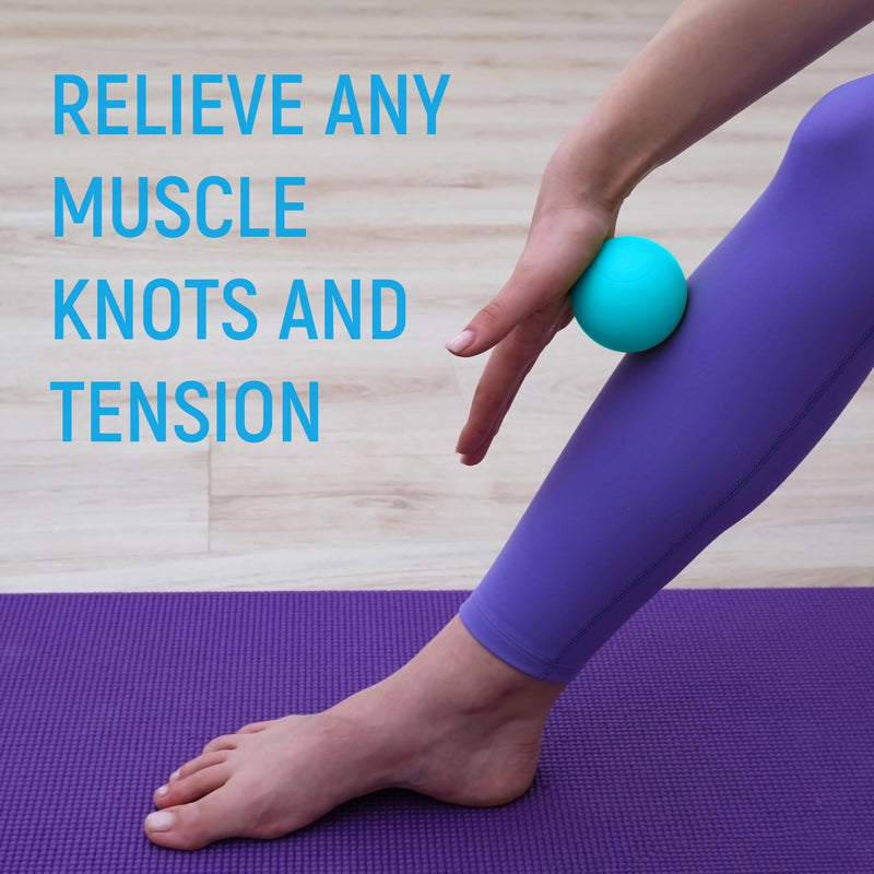 [Australia] - Lacrosse Ball Massage Ball Therapy, Myofascial Release Physical Therapy Balls, Deep Tissue Trigger Point Ball for Back, Foot Massage Ball, Plantar Fasciitis, Yoga Tune Up, Firm 2.5" Diameter 2 Pack 