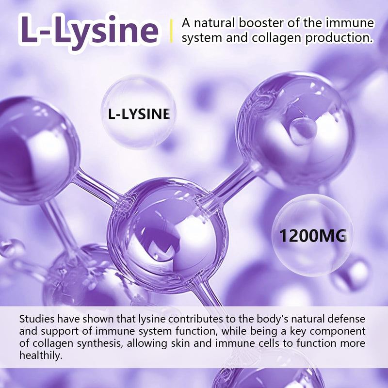 [Australia] - 2 Packs 1200 MG L-Lysine Gummies for Immune Support & Collagen Boost - Chewable Lysine Supplement for Adults, Lip ÔºÜ Cold Sore* Support for Women,Blueberry, Non-GMO, Gluten Free,120 Counts 60 Count (Pack of 2) 