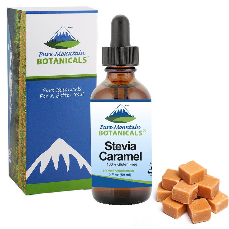 [Australia] - Caramel Stevia Liquid Drops Flavored with Natural Sweet Caramel | Alcohol Free & Kosher | 2oz Glass Bottle 