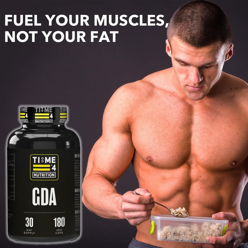 Time 4 GDA Glucose Disposal Agent High Strength Vegan Capsules, 7 Key Ingredients + Berberine Suitable for Men & Women, Support Glucose Metabolism, Weight Management Supplement – 180 Capsules