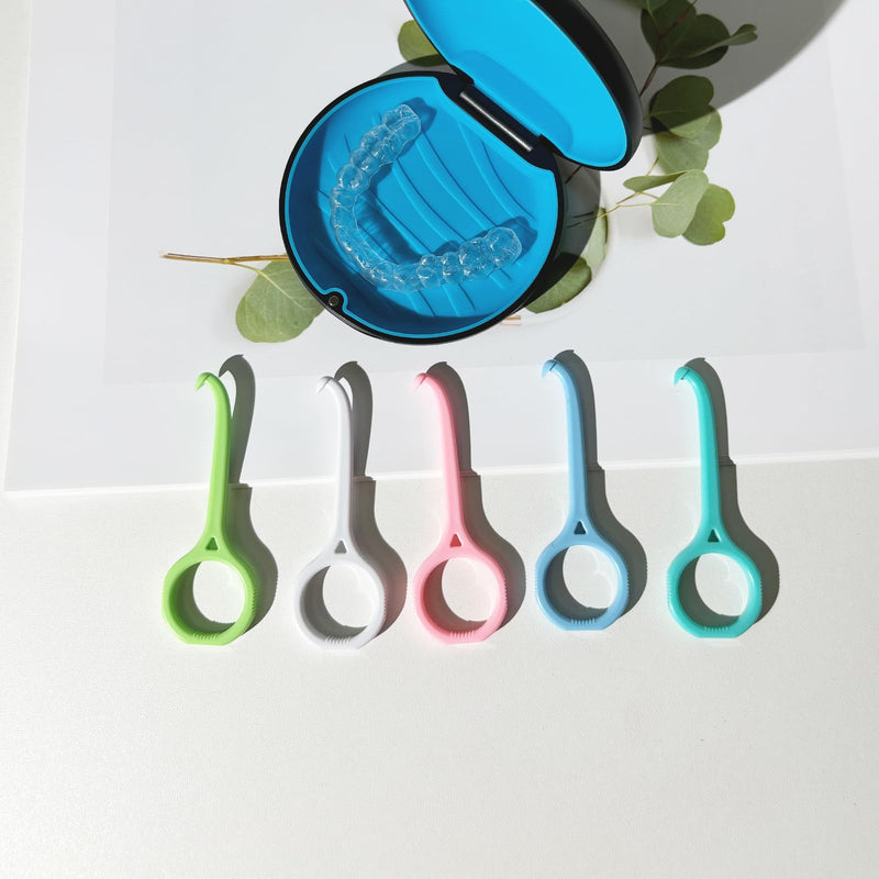 [Australia] - 5PCS Aligner Removal Tool,5 Colors Clear Aligner RemoverTools for Invisalign Removable Retainers, Aligners,Braces Removal Kit 