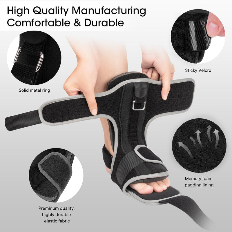 [Australia] - Plantar fasciitis bandage with massage ball: heel spur bandage, foot bandage, plantar fasciitis night splint to relieve foot pain from plantar fasciitis, Achilles tendonitis 