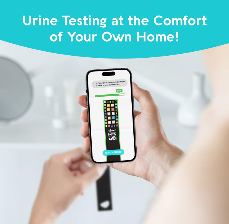 Vivoo | The #1 Urine Test Strips & Keto Strips with App | Advanced Home Tracking for Nutrition, Ketones, Hydration, pH, and More | 3 Month / 12 Tests 1 Count (Pack of 12)