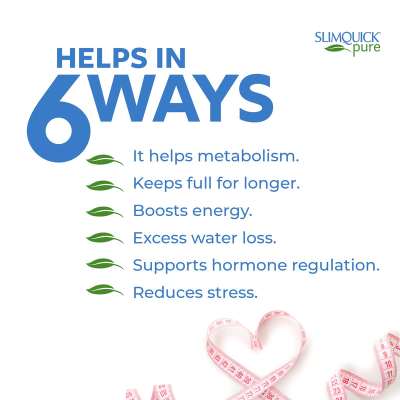[Australia] - Slimquick Pure 3x Extra Strength Pill for Women, Helps Achieve Weight Goals, Helps Metabolism, Lose Excess Water, Keeps Full for Longer with Green Tea Extract, Caste Tree, Caffeine, MCT Oil - 60 Count 60 Count (Pack of 1) 