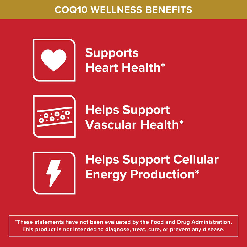 Qunol Ultra CoQ10 200mg, Ultra-High Absorption, Antioxidant, 60 Softgels | #1 Cardiologist Recommended Supplement for Heart Health, Coenzyme Q10 Supplement to support Vascular Health & Cellular Energy Unflavored 60 Count (Pack of 1)