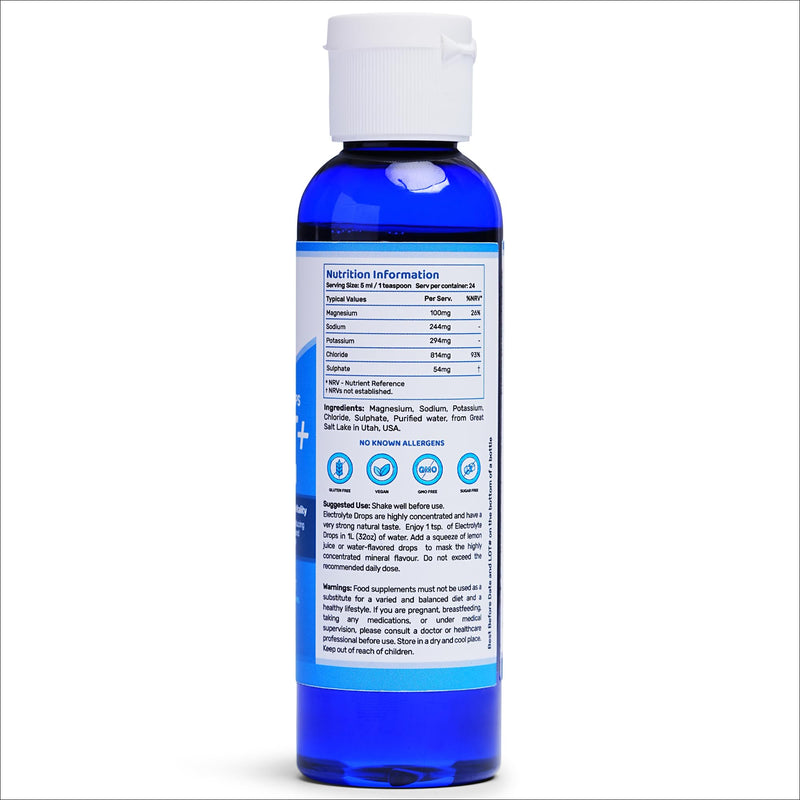 Ultra Lyte Electrolytes Drops Sport + Keto-Friendly Liquid Trace Minerals for Hydration & Fasting - Zero Calorie, Sugar-Free - Rich in Potassium, Magnesium, Sodium (120 ml (Pack of 1)) 120 ml (Pack of 1)