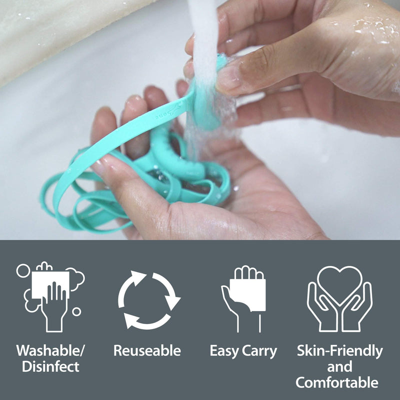 [Australia] - Bone Lanyard Mask Tie (3 Packs) Adjustable Reusable Mask Holder with Lanyard, Silicone Mask Extender for Masks, Mask Ear Savers Pressure Relief for Adults Kids (Light- Pink, Blue, Green) Long Strap (Light Set) 