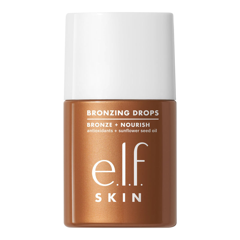 e.l.f. SKIN Bronzing Drops, Liquid Bronzer For Face & Skin, Creates A Sun-Kissed Glow, Infused With Vitamin E, Vegan & Cruelty-Free, Rose Gold